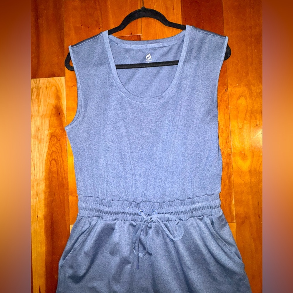 Lou & Grey by Loft Blue Heathered Mini Dress - Picture 2 of 5